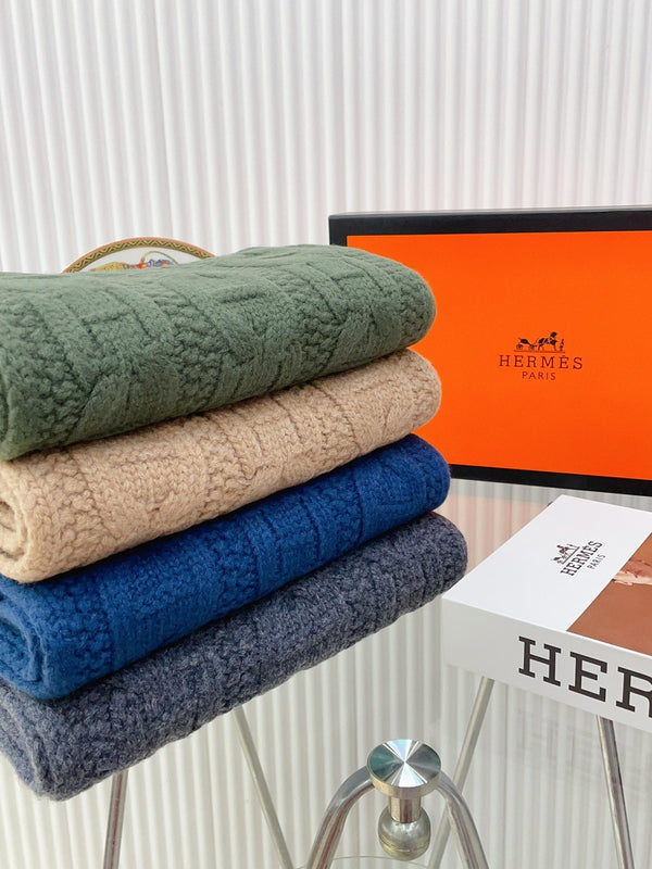 FAUBOURG MUFFLER 170 CM IN COBALT BLUE CASHMERE