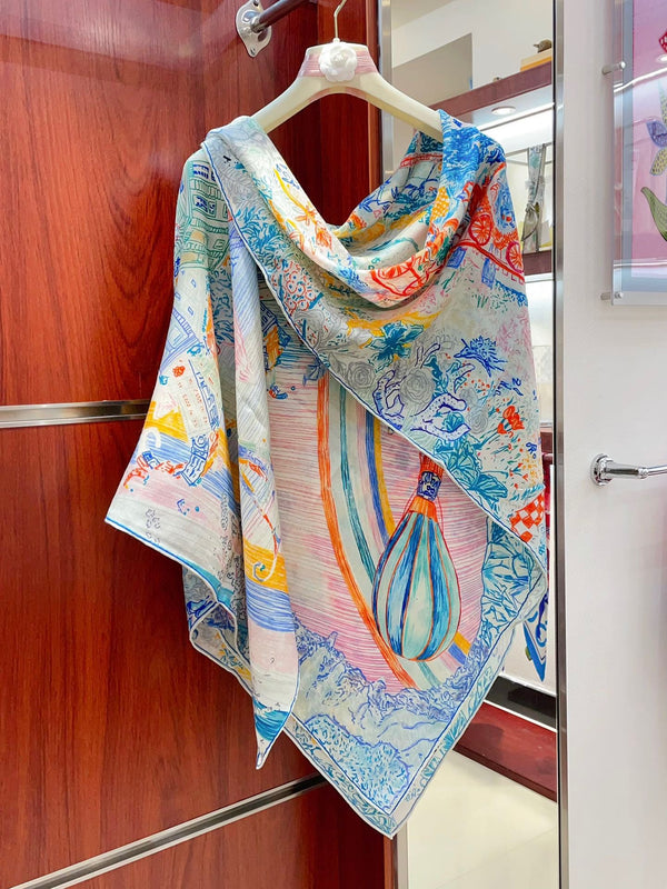 SCARF 140 CM COLORFUL 389995