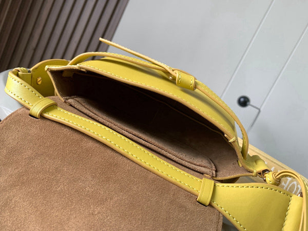 Loewe Mini Gate Dual Bag Yellow Calfskin