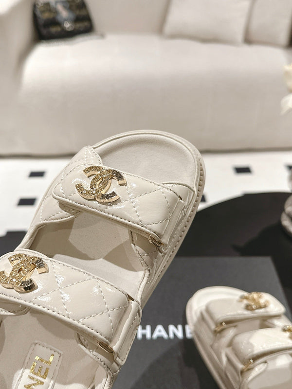 cc 25p dad sandal cream leather 237558