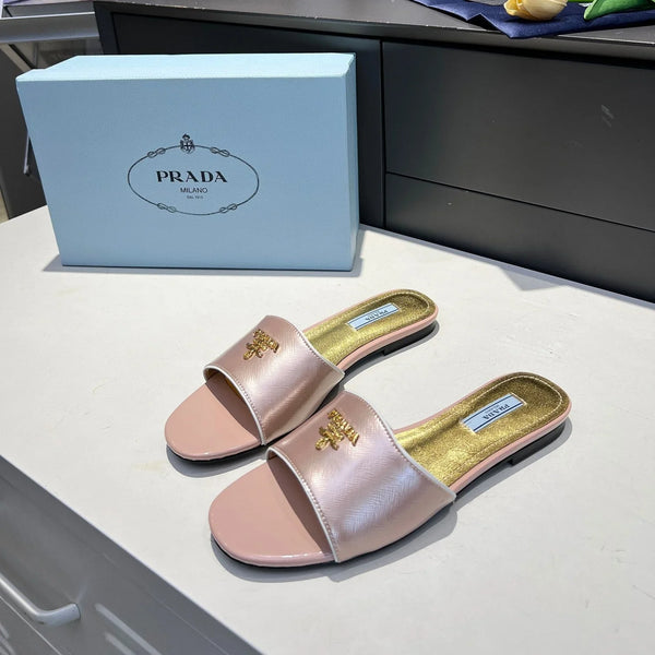Prad 26s Slide Sandals Saffiano 140508