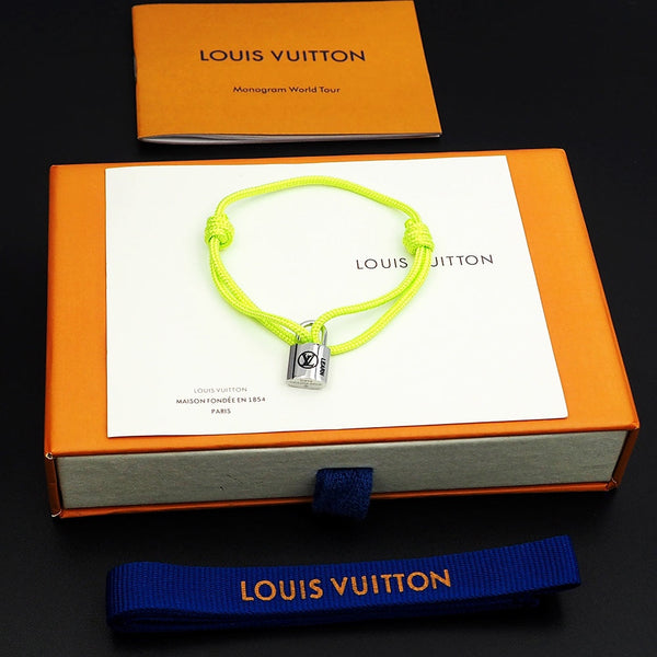 Silver Lockit Bracelet Lime
