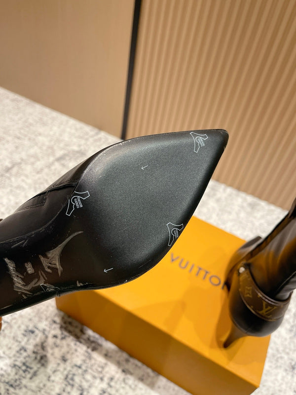 LV Legacy Ankle Boot 80mm Black Cowhide 480589