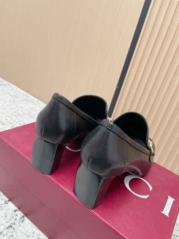 GG Jordaan Loafer High Heel Black Cowhide 752227