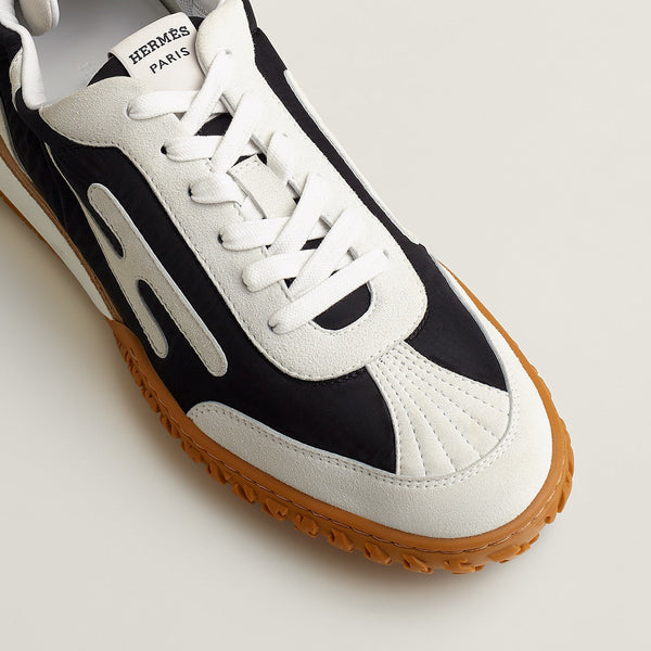 HM Men's Jet Sneaker White Black Suede 656860