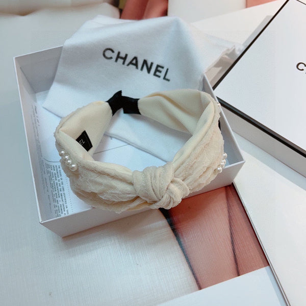 WHITE HAIRBAND WITH PEARL FOR WOMEN 124701