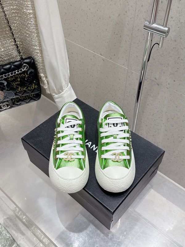 CC Sneaker Green cowhide 204657