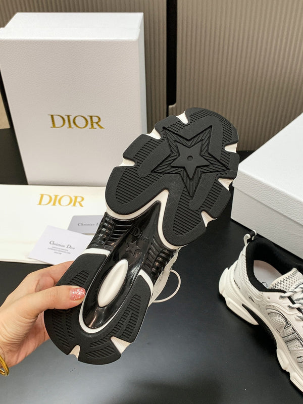 CD Chrono Sneaker White Black Mesh Calfskin 905015