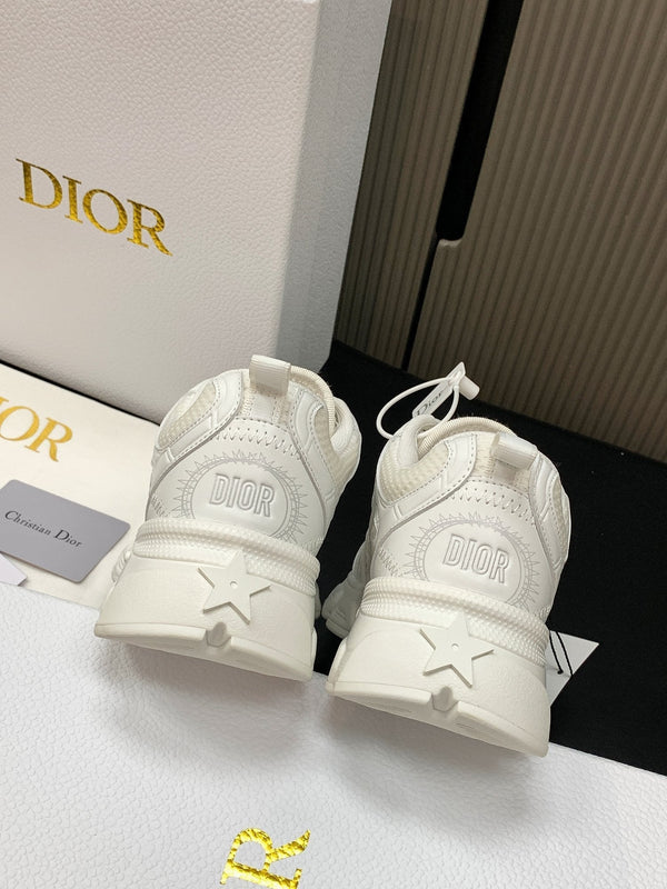 CD Chrono Sneaker White Mesh Calfskin 905016