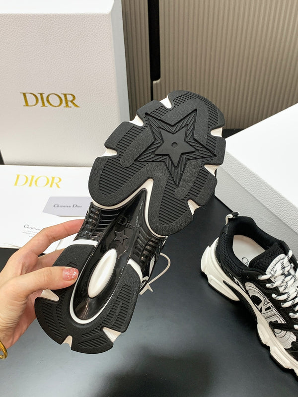 CD Chrono Sneaker Black Mesh Calfskin 905019