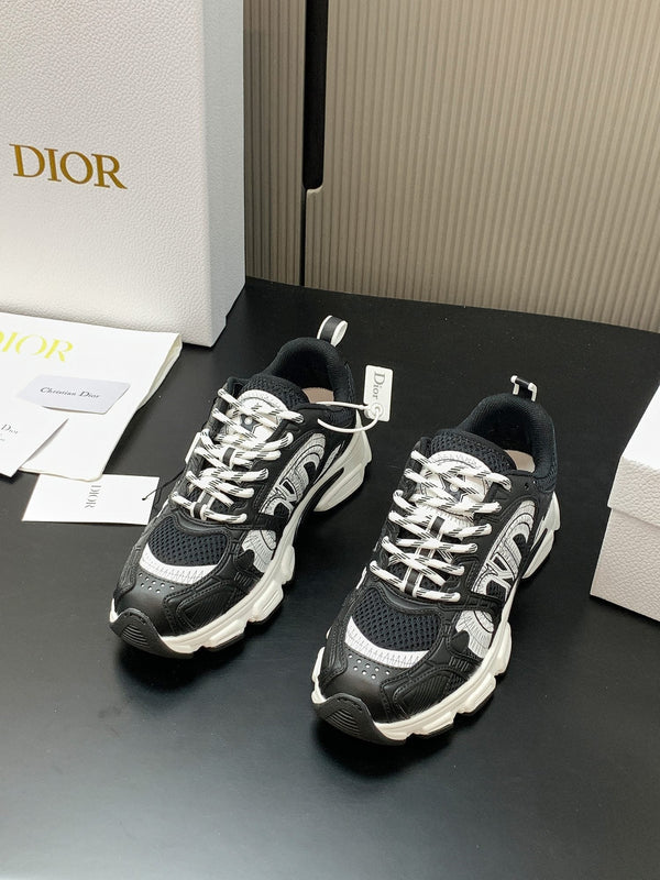 CD Chrono Sneaker Black Mesh Calfskin 905019