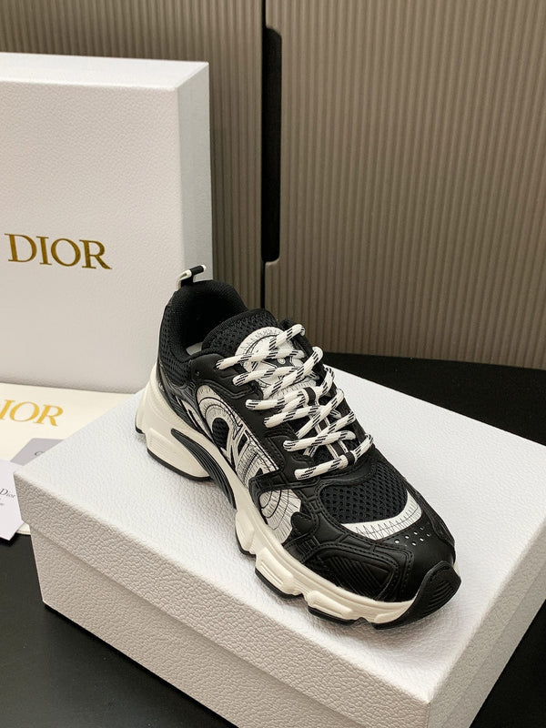 CD Chrono Sneaker Black Mesh Calfskin 905019