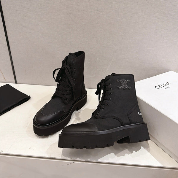 CE Bulky Boots 4.5cm Canvas 168182