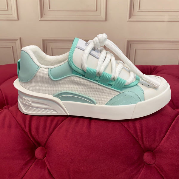 DC 25 Casual Sports Shoes Minty Green Silk Cowhide & Mesh 271103