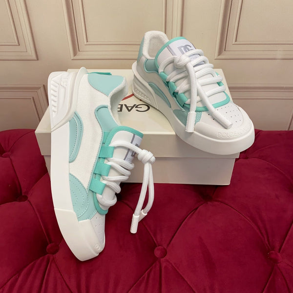 DC 25 Casual Sports Shoes Minty Green Silk Cowhide & Mesh 271103