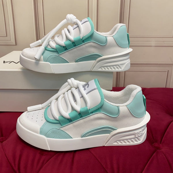 DC 25 Casual Sports Shoes Minty Green Silk Cowhide & Mesh 271103
