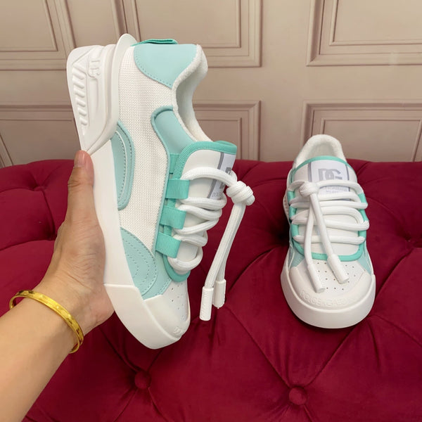 DC 25 Casual Sports Shoes Minty Green Silk Cowhide & Mesh 271103