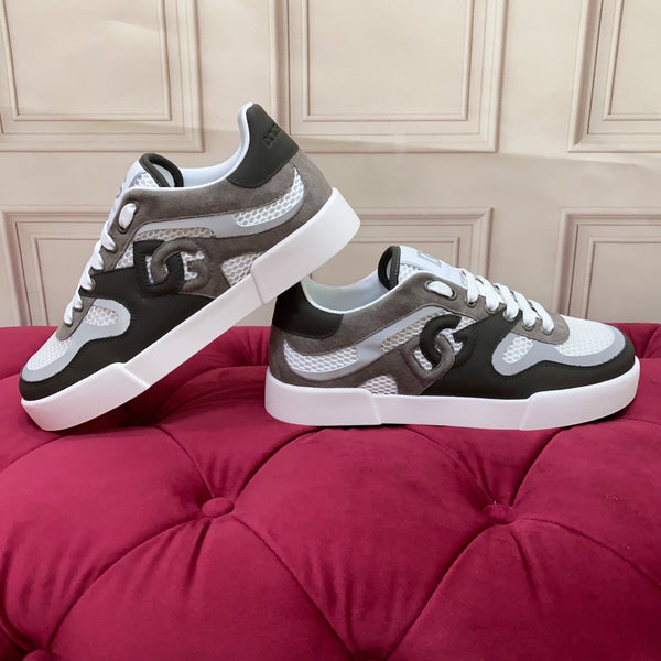 DC 25 Strobel Portofino Light Sneakers Black Brown Mesh & Sheepskin 271119