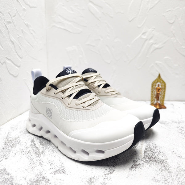 CLOUDTILT 2.0 SNEAKER PALE GRAY CALFSKIN AND BREATHABLE MESH