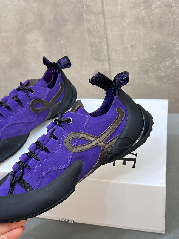 LOEW 26s Grip Sneaker Purple Suede Sheepskin 682760