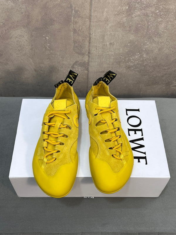 LOEW 26s Grip Sneaker Yellow Suede Sheepskin 682763