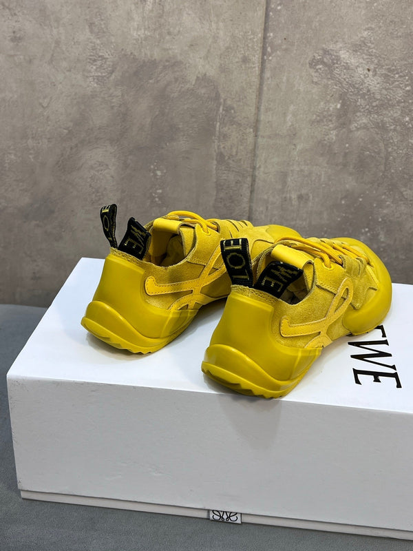 LOEW 26s Grip Sneaker Yellow Suede Sheepskin 682763