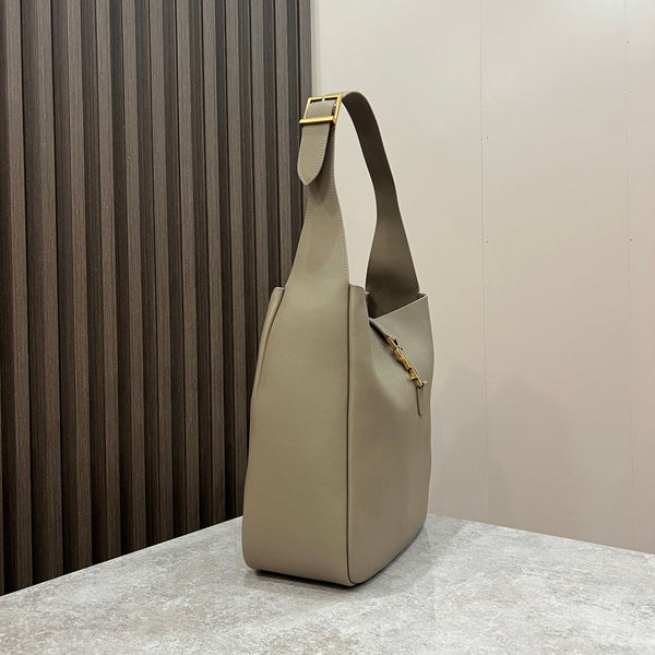 le 5a7 large 30cm grey calfskin
