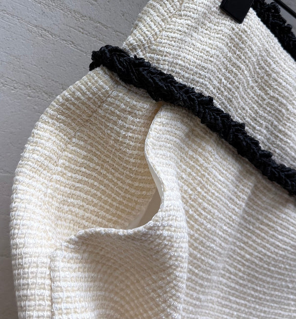 CC Skirt White & Black Tweed 398065