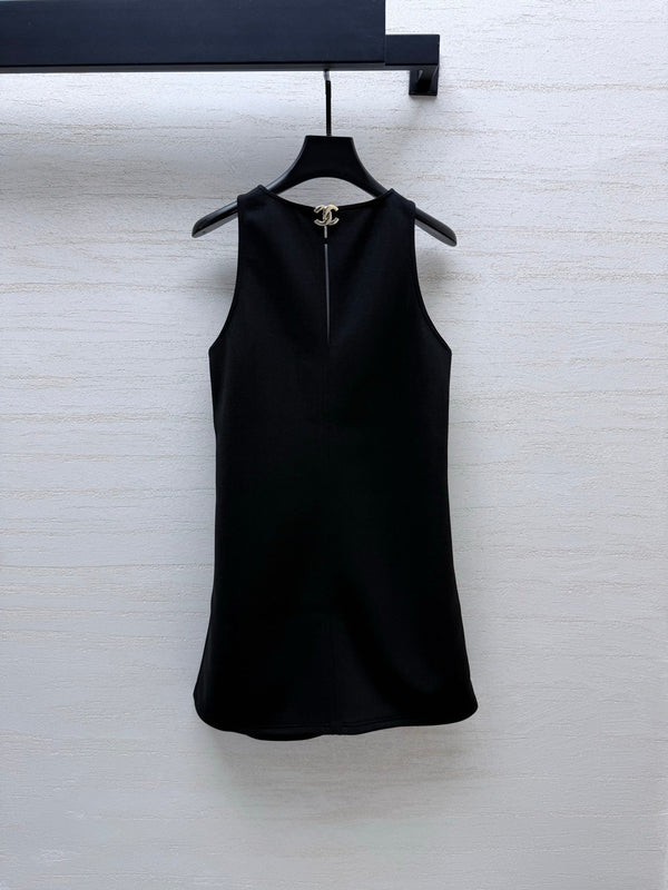 CC 26s Halter-Neck Dress Black Viscose 398010