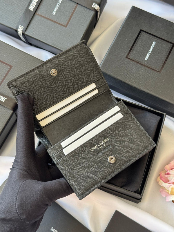 YSL Wallet Black Cowhide 240570