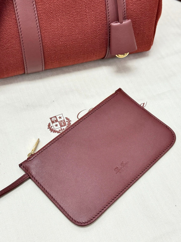LP Loom L25 Burgundy Calfskin Canvas 282194
