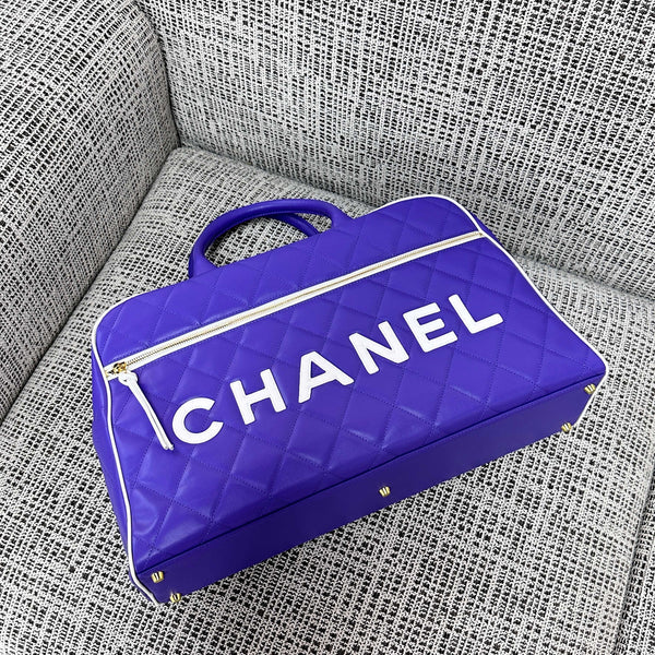 CC 1995 Bowling Duffle Bag 46cm Purple Lambskin