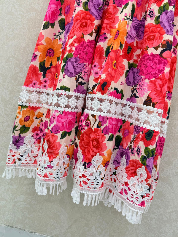 Zimmermann Stardust Mini Dress Pink Cotton 339887