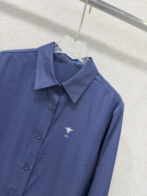 CD 26s Shirt Navy Blue Rayon Coppe 352029