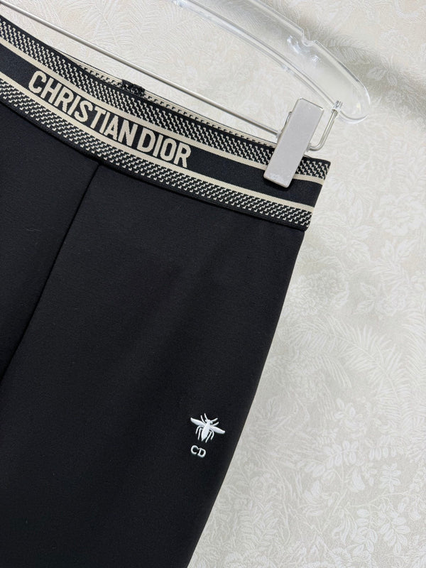 CD 26s Flared Trousers Black Nylon Rayon 352023