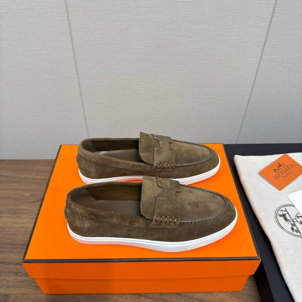 HM 25 Loafers Moss Green Cowhide 329173