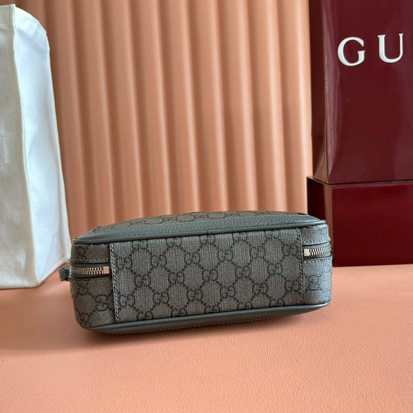 GG Ophidia Small Crossbody Bag Dusty Blue GG Monogram Fabric 272073
