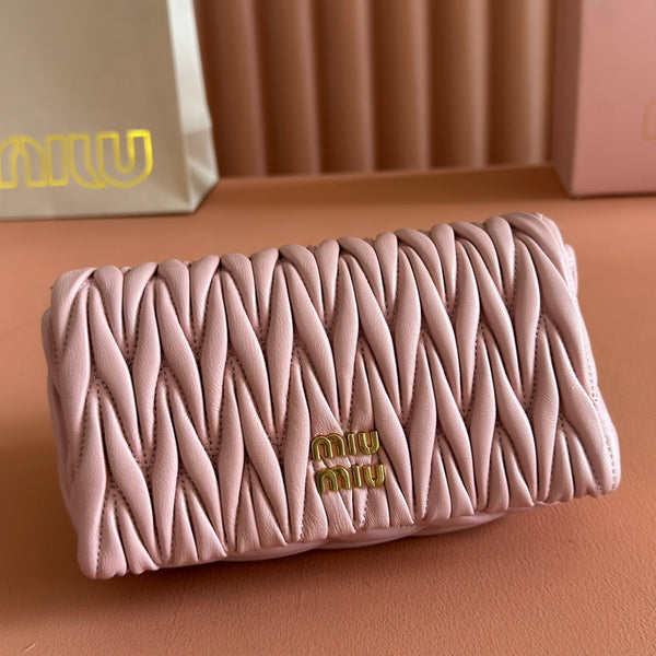 Matelassé Mini-Bag 18cm Light Pink Lambskin