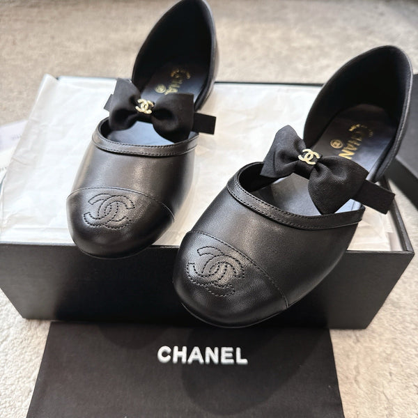 CC 25b Fall-Winter Mary Janes 15mm Black Calfskin & Sheepskin 415775