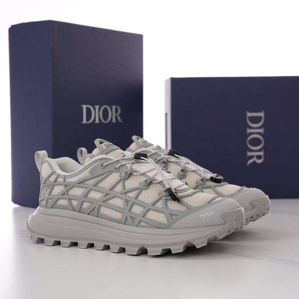 CD B31 SNEAKER BEIGE AND GRAY MESH FABRIC