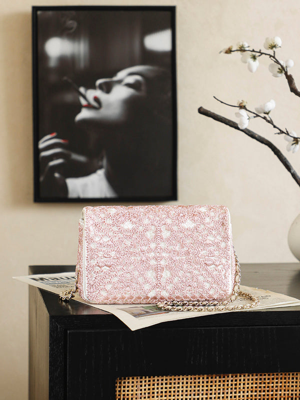 Chanel 2026 Camellia Bag 20cm Woven Leather