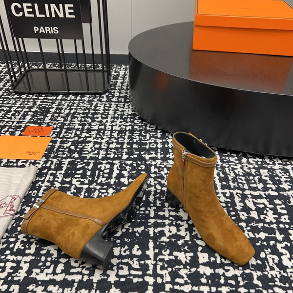 HM Botines Impérial 50mm Caramel Suede 952394