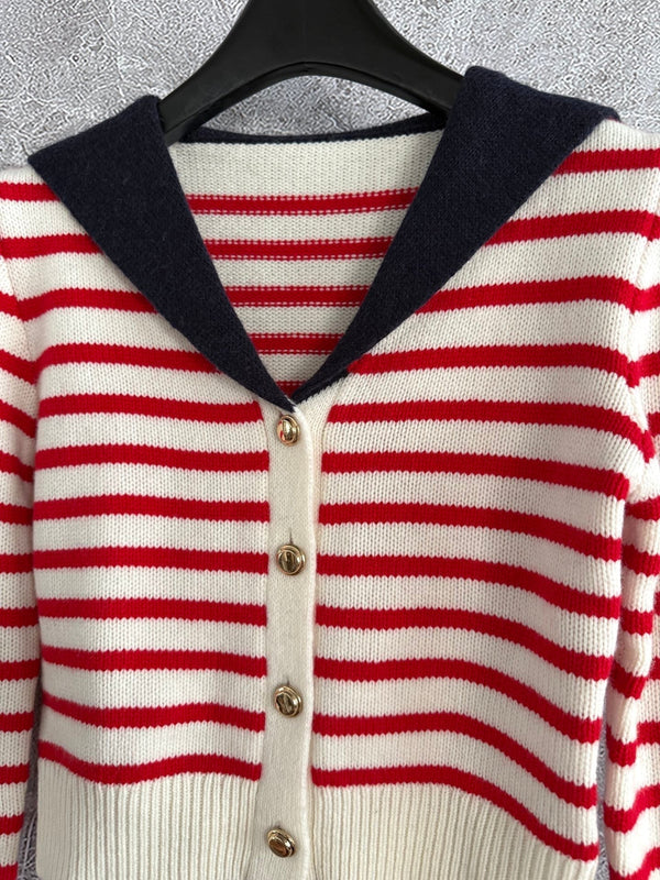Miu Miu 25 Sailor Collar Sweater Cashmere