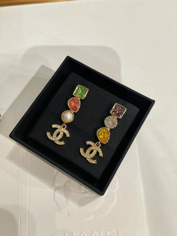 CC 26FW Colored Gold Earrings 022