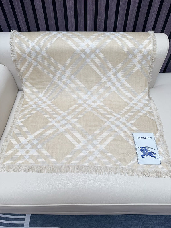 BBR Double-Sided Scarf 190CM Light Beige Cashmere 293317