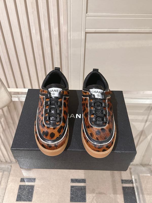 CC 26s Casual Sneakers Leopard Print Horsehair 103717