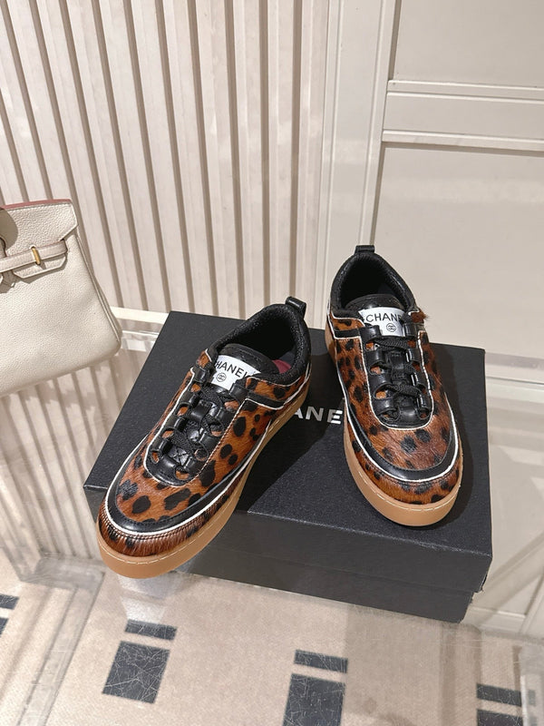 CC 26s Casual Sneakers Leopard Print Horsehair 103717