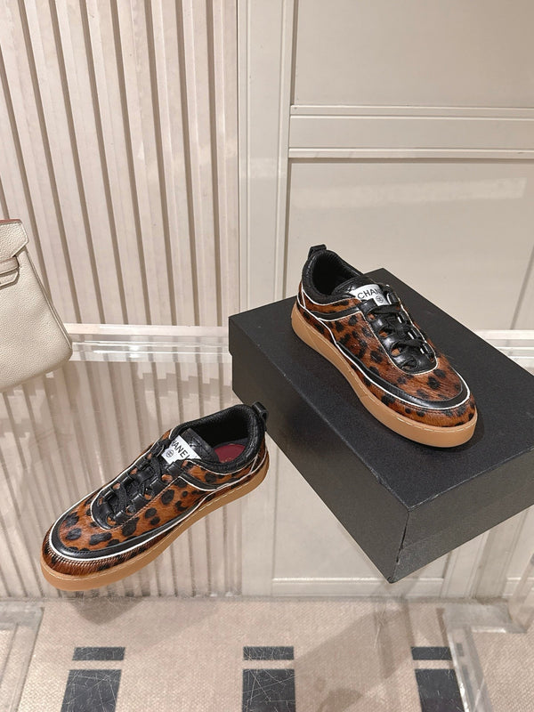 CC 26s Casual Sneakers Leopard Print Horsehair 103717