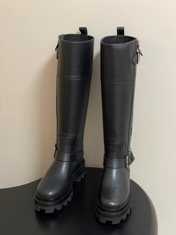 HM Jumping Boots 50mm Black Edge Lock Calfskin