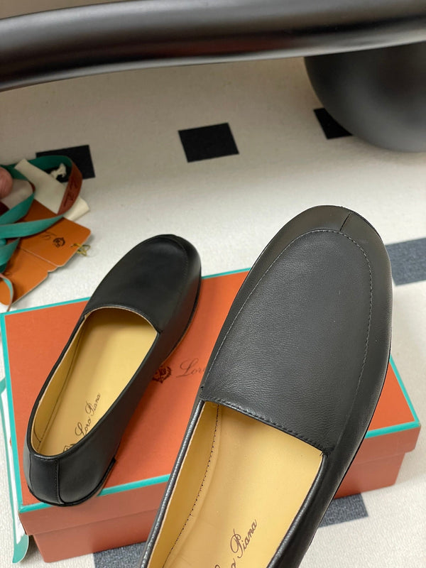 LP Anton Walk Loafers Black Sheepskin 474800
